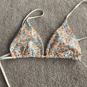 Floral Print Bikini Top